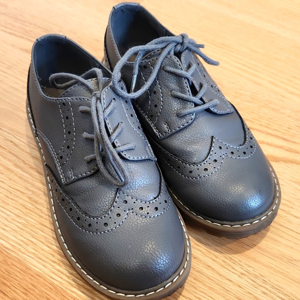 Nordstrom Boys Sawyer Oxford Dress Shoe Gray Size 13